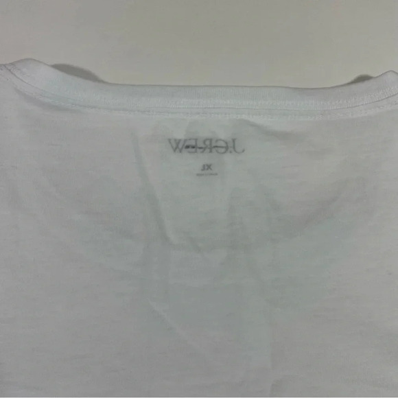 New J Crew Premium Jersey Pocket Tee Shirt White - Picture 8 of 10